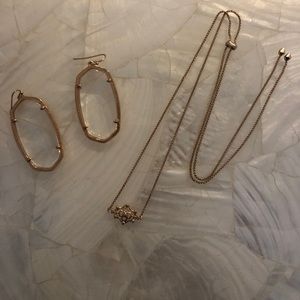 Kendra Scott Rose Gold Set
